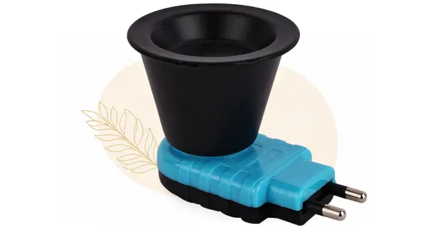 Black Coated Kapoor Dani for Modern Pooja Spaces_BLue